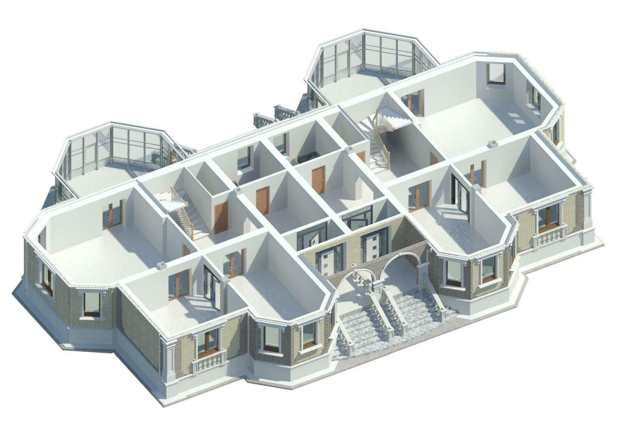 2-Storey Building Project In Revit