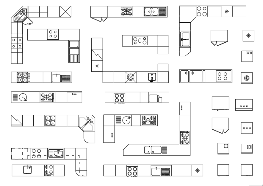 Autocad 2D DWG Furniture Block Drawings Templates Home Decor -  Portugal