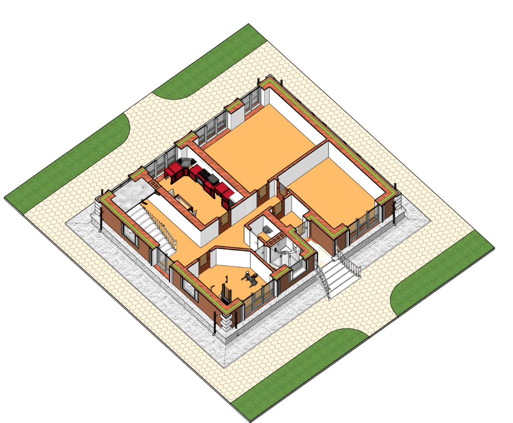 ground floor Revit model