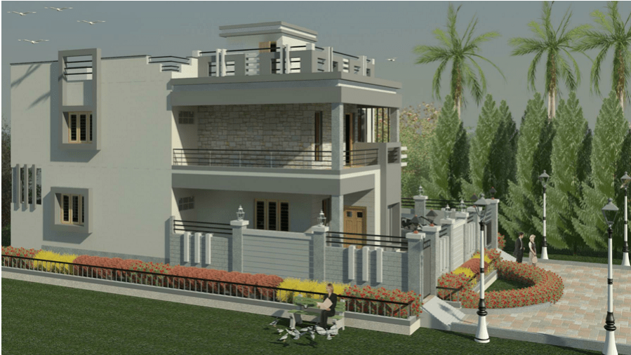 Download 3D Revit Model of 3 Storey Luxury Mansion