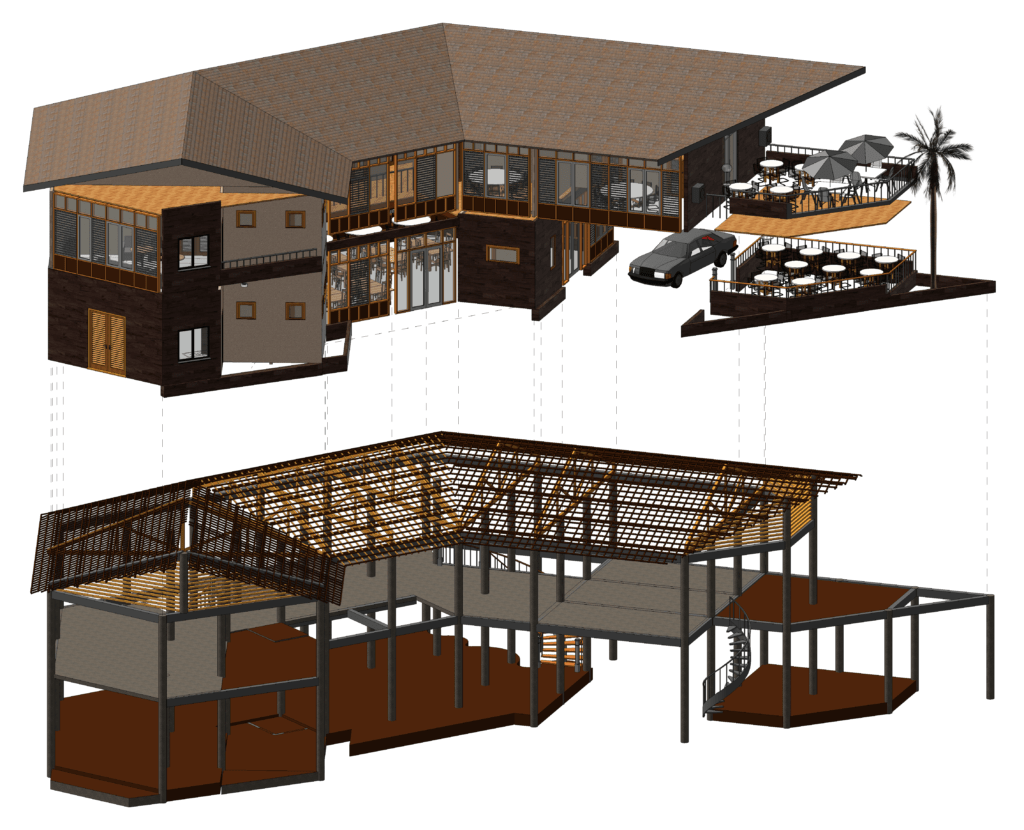 3D Revit Model Of Restaurant (Free) | eduaspirant.com