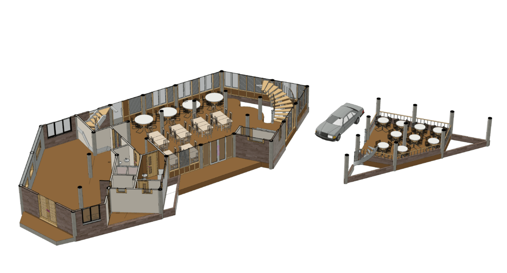 3D Revit Model Of Restaurant (Free)