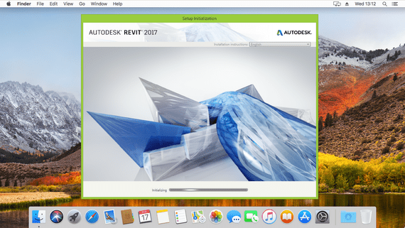 Autodesk Revit from OS X through the virtual machine Parallels Desktop