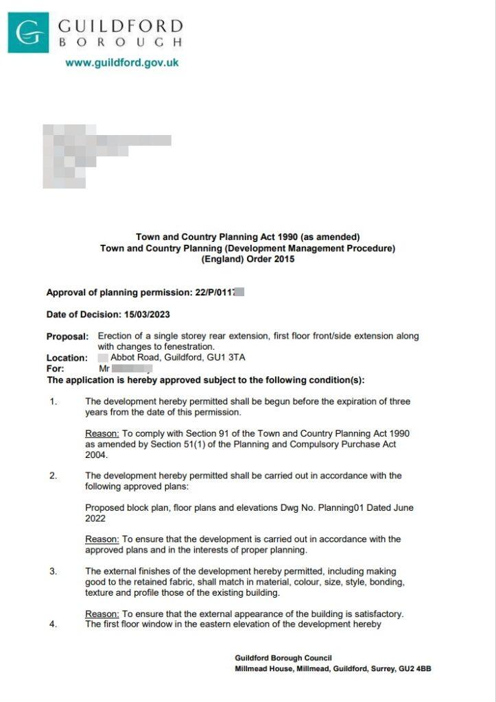 Planning application - FAQ