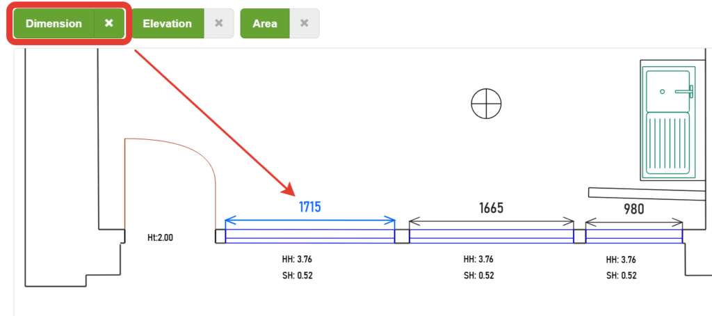 Measure distance in an online DWG and DXF viewer